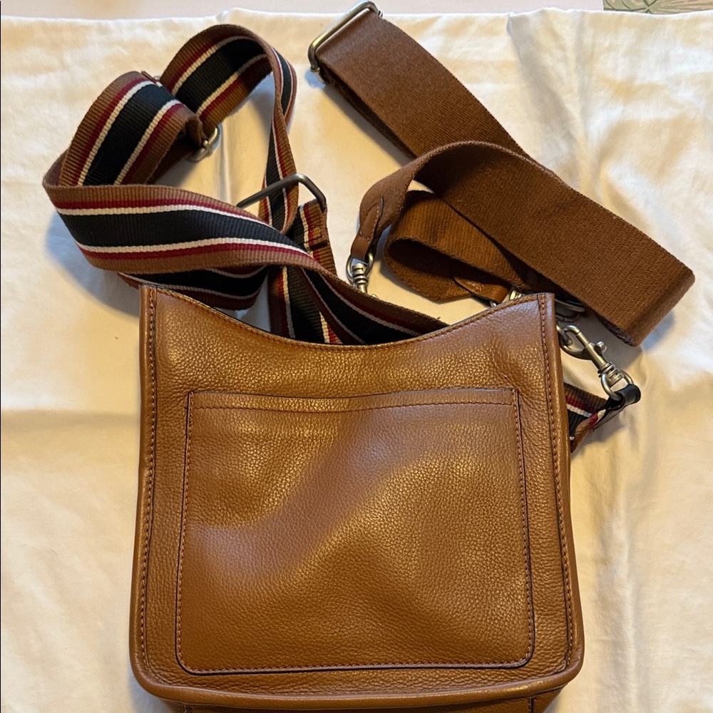 J Jill Brown Leather Crossbody Bag